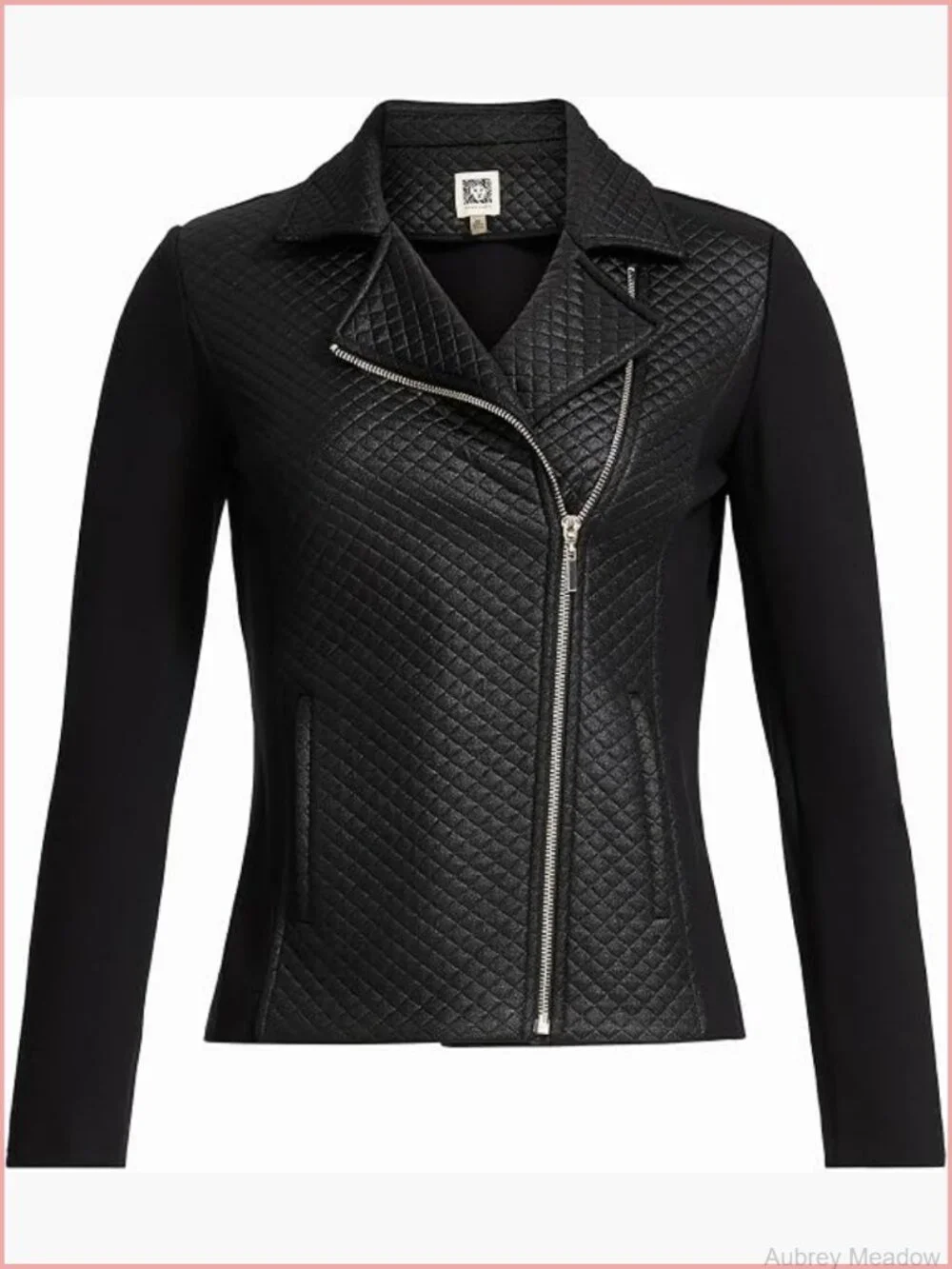 Stretch Textured Asymmetrical Moto Blazer - Women's Suit Jacket Office Wear